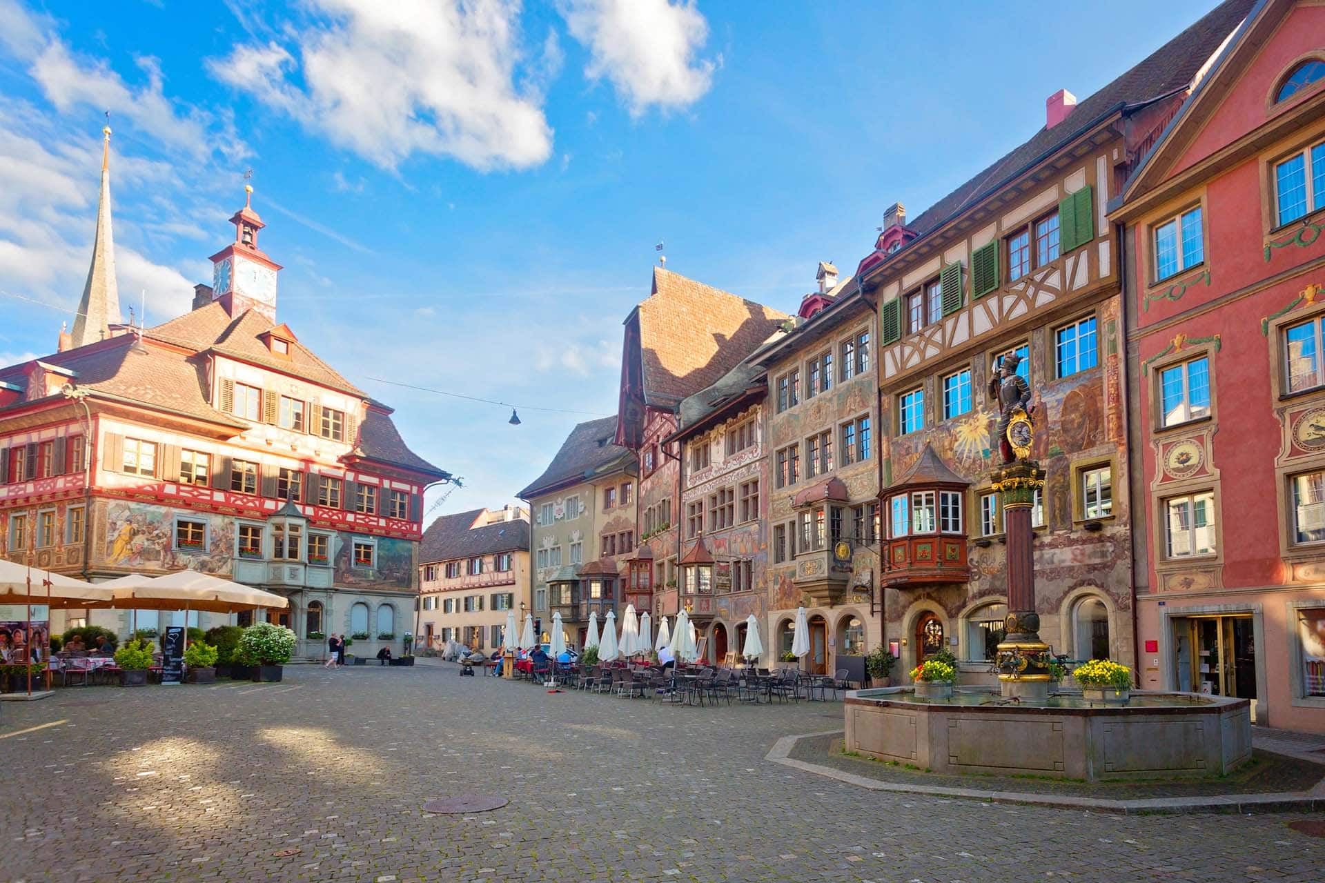 iStock-1395697609 Mittelalterliche Stadt Stein am Rhein, Schweiz
